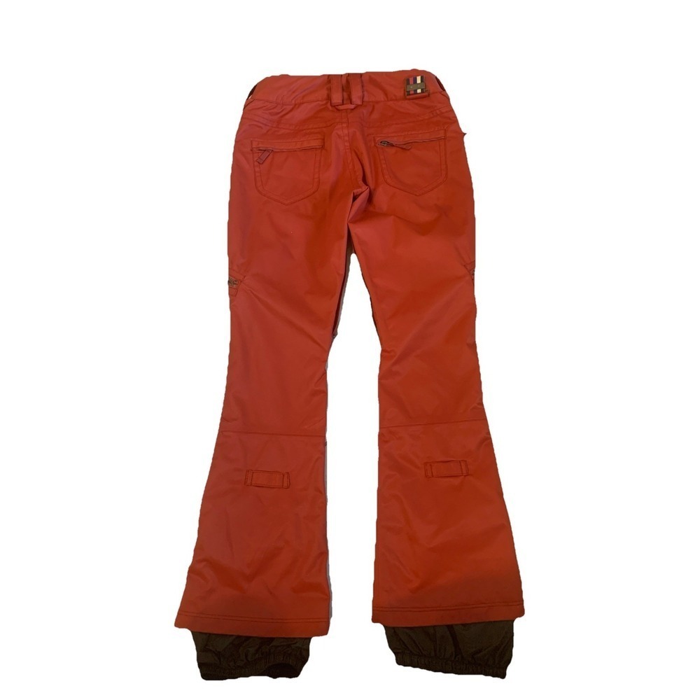B By Burton Brown Nylon Snowboard Ski Cargo Pants Dry Ride Size XS Women Flare - Picture 5 of 9